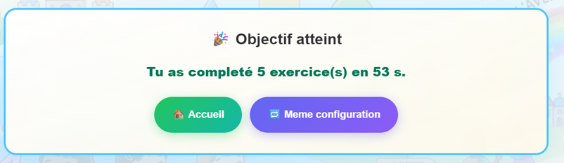 Indicateur d’objectif ou de progression pendant le jeu.